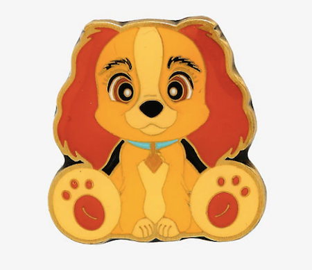 Disney Lady and the Tramp Lady Big Foot Enamel Pin