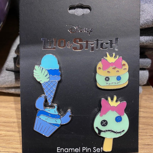 Lilo & Stitch Dessert BoxLunch Disney Pin Set