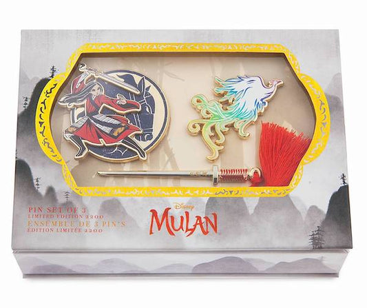 Mulan Live Action Limited Edition shopDisney Pin Set