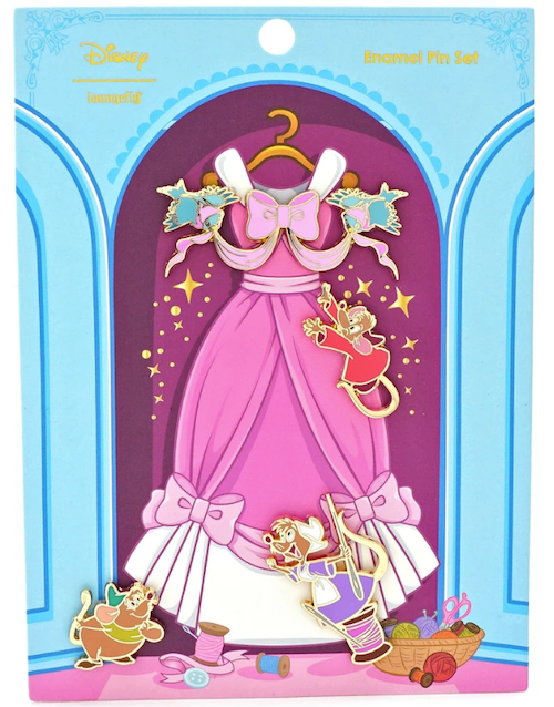 Cinderella 70th Anniversary Loungefly Disney Pin Set