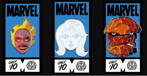 Fantastic Four Mondo Marvel Pins