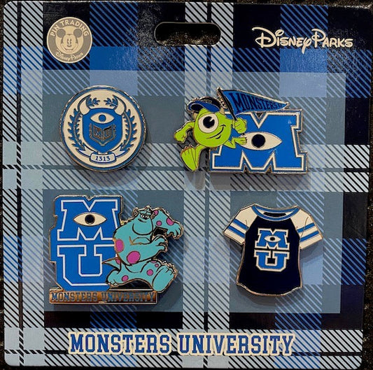 Monsters University Booster Disney Pin Set