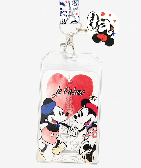Mickey & Minnie Je T'aime Lanyard - BoxLunch Exclusive