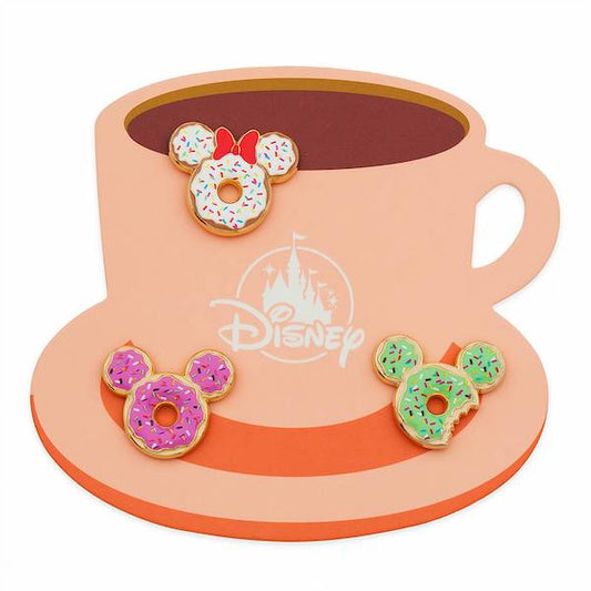 Mickey and Minnie Donut Series 2 Disney Pin Set