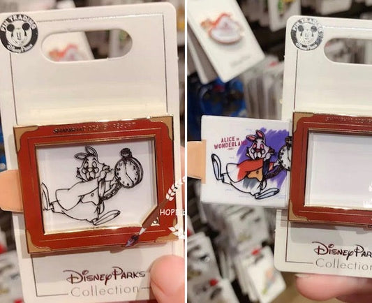 Alice in Wonderland Sketch Slider Shanghai Disney Pin