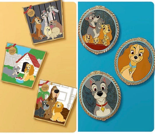 Lady and the Tramp 65th Anniversary Disney Pin Collection