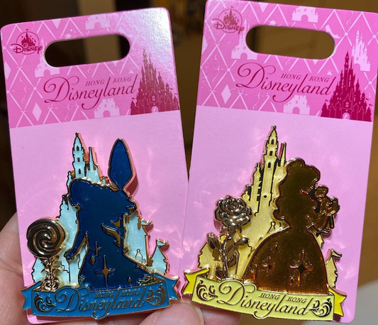 Moana & Belle Castle of Magical Dreams Princess HKDL Pins
