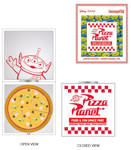 Pizza Planet Limited Edition Loungefly Disney Pin