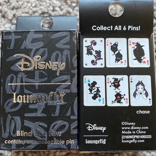 Alice in Wonderland Cards Blind Box Loungefly Disney Pins