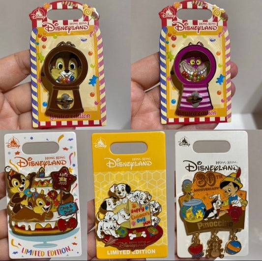 February - March 2020 Hong Kong Disneyland Pins
