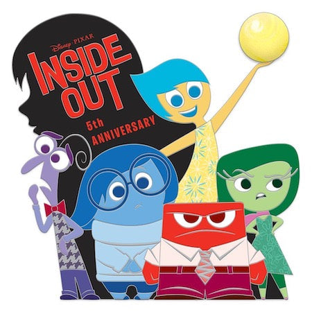 Inside Out 5th Anniversary Disney Pin