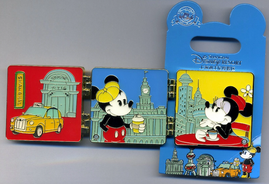 Mickey & Minnie Double Hinged Shanghai City 2020 Pin