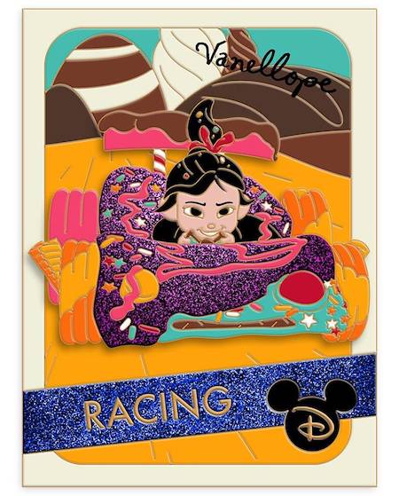 Vanellope Racing Trading Cards Disney Pin