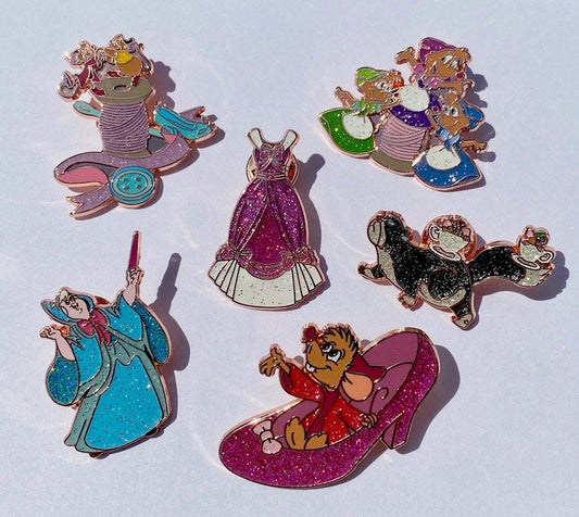 Cinderella 70th Anniversary Loungefly Mystery Pins