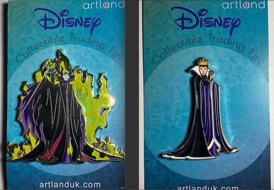 Disney Villains Cut Out ArtLand Pin Series