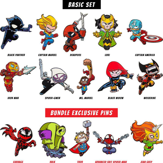 Marvel Made Pins by Skottie Young