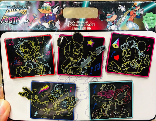 Mickey Music Festival SHDR Booster Pin Set