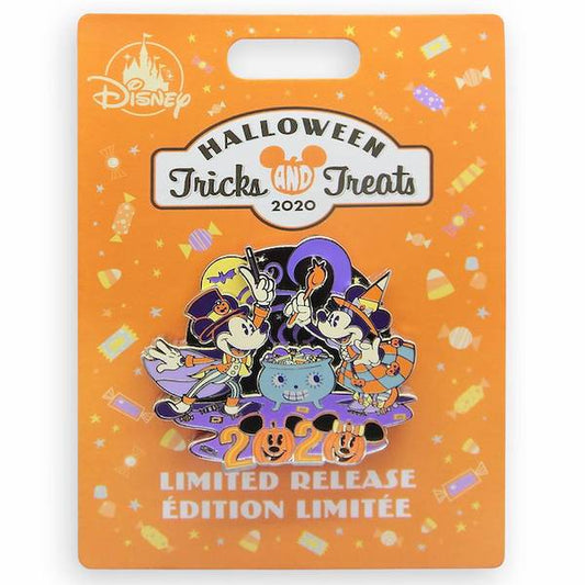 Mickey and Minnie Mouse Tricks and Treats Halloween 2020 Pin