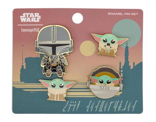 Star Wars The Mandalorian Loungefly Pin Set