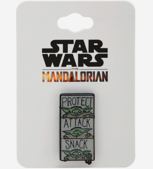 Star Wars The Mandalorian Protect, Attack, Snack BoxLunch Pin