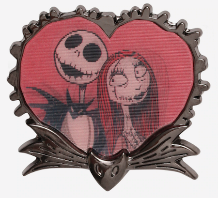 The Nightmare Before Christmas Heart Lenticular Pin