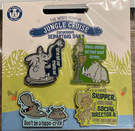 The Jungle Cruise Booster Pin Set