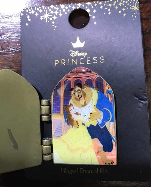 Beauty and the Beast Door Hinged BoxLunch Disney Pin Inside
