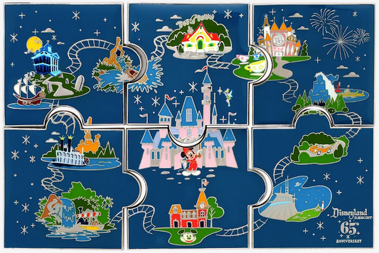 Disneyland 65th Anniversary Puzzle Blind Box Pins at BoxLunch