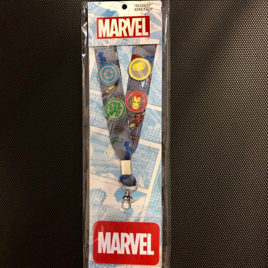 Loungefly x Marvel Cardholder Lanyard Pin Set