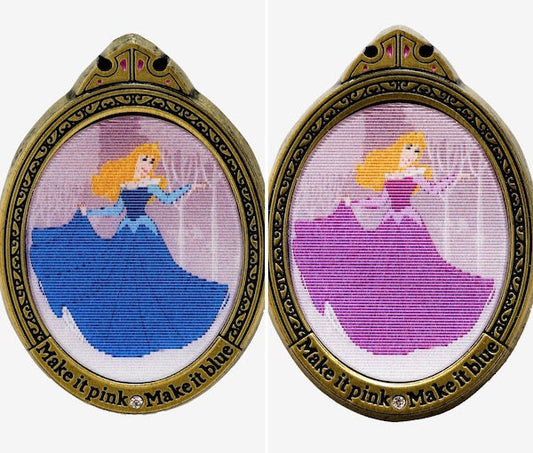 Sleeping Beauty Aurora Dress Lenticular Hot Topic Disney Pin