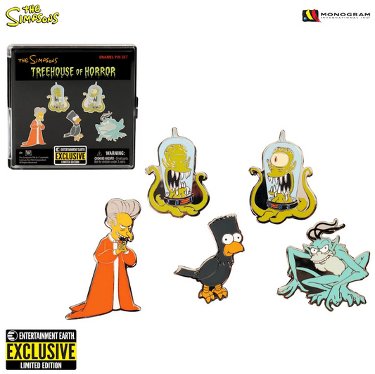 The Simpsons Treehouse of Horror Entertainment Earth Exclusive Pin Set