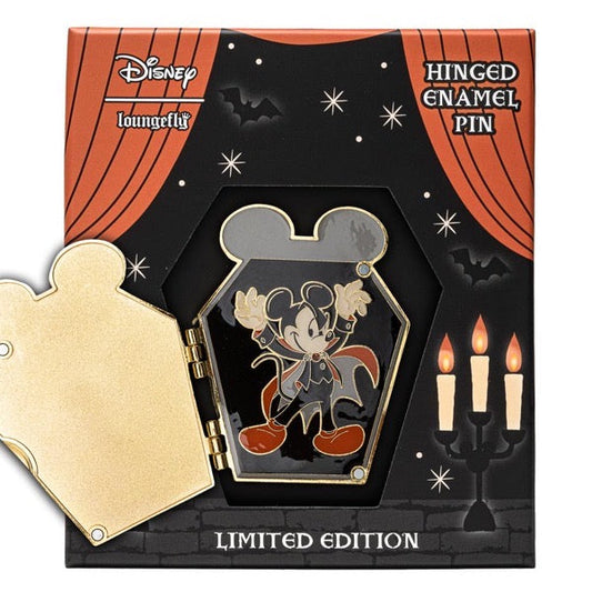 Halloween Mickey Mouse Limited Edition Loungefly Hinged Pin Inside