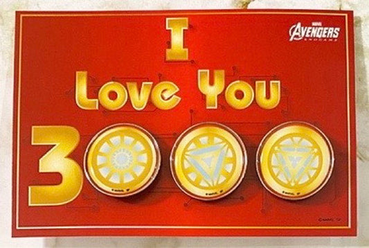 Marvel I Love You 3000 Pin Set at Disney Store Japan