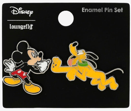 Mickey Mouse & Pluto BoxLunch Disney Pin Set