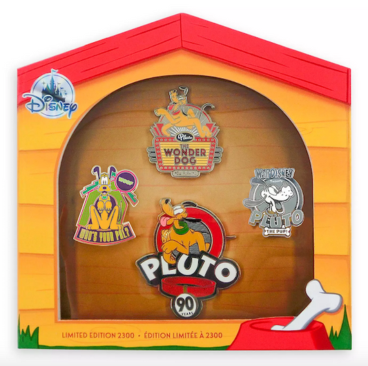Pluto 90th Anniversary Pin Set at shopDisney