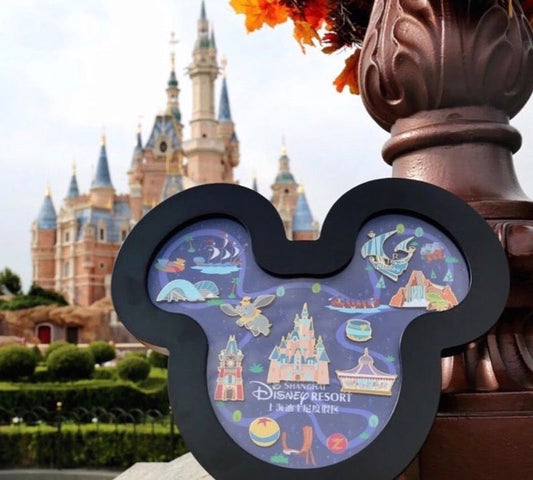 Shanghai Disney Resort Mickey Framed Pin Set