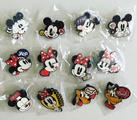Emoji Hidden Mickey Pin Set at HKDL