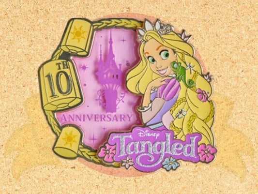 Tangled 10th Anniversary Hong Kong Disneyland Pin