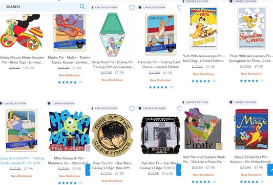 Discounted Limited Edition Pins - shopDisney 2020