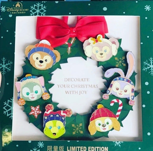 Duffy and Friends Christmas 2020 Jumbo Pin - Shanghai Disney Resort
