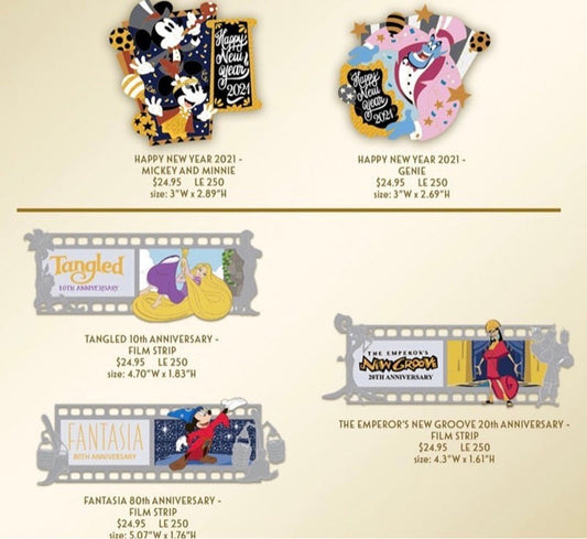 Happy New Year 2021 and Filmstrip WDI Pin Release
