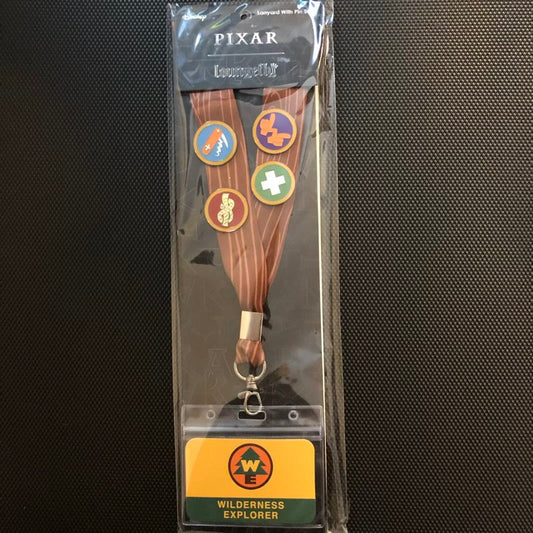 Pixar UP Wilderness Explorer Loungefly Cardholder Lanyard Pin Set
