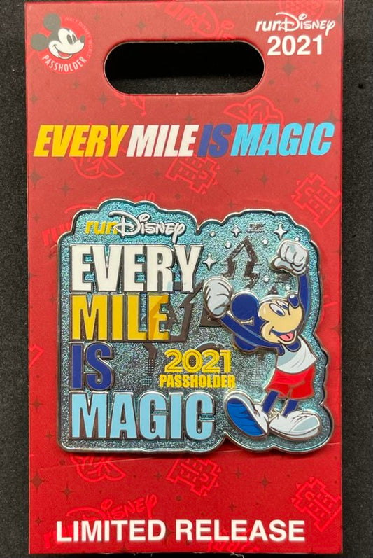 Every Mile is Magic runDisney 2021 AP Pin