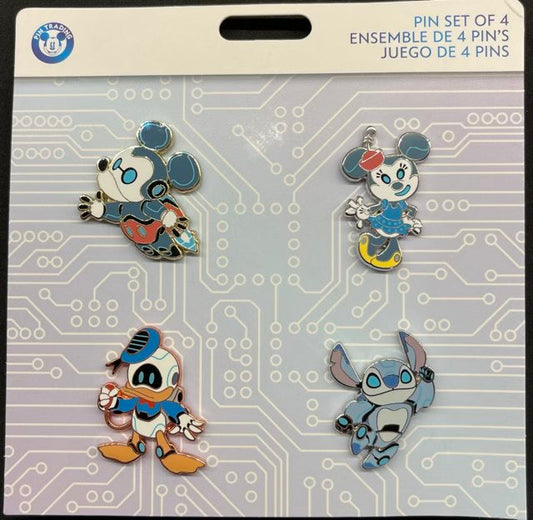 Disney Parks Robot Booster Pin Set
