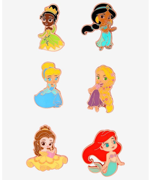 Disney Princess Chibi Blind Box Loungefly Pins