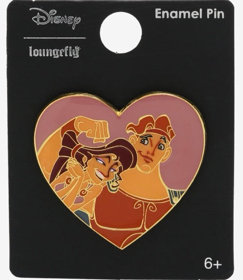 Hercules & Megara Heart BoxLunch Disney Pin