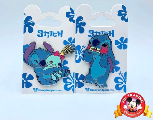 February 2021 Stitch Pin Releases at Disneyland Paris