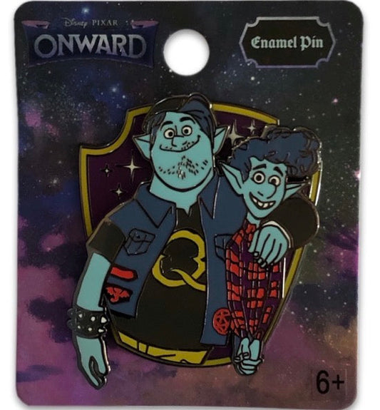 Ian and Barley Onward Crest Pin at Kraken Trade