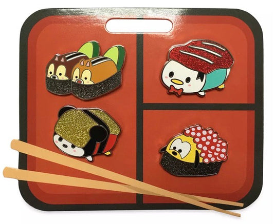 Mickey Mouse and Friends Sushi Flair Pin Set