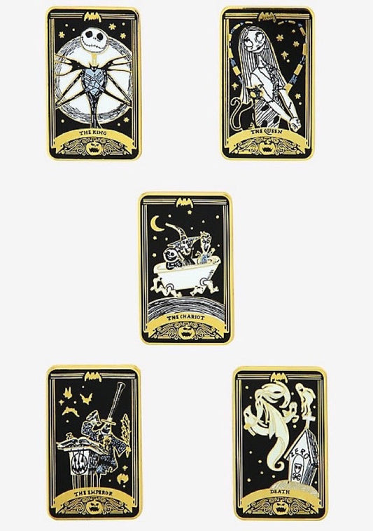The Nightmare Before Christmas Tarot Card Pins